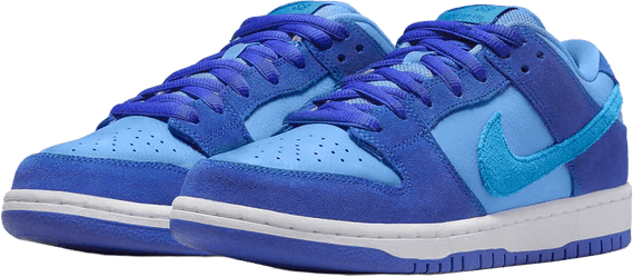 De Nike SB Dunk Low Blue Raspberry